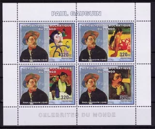 Aršík známek-CONGO